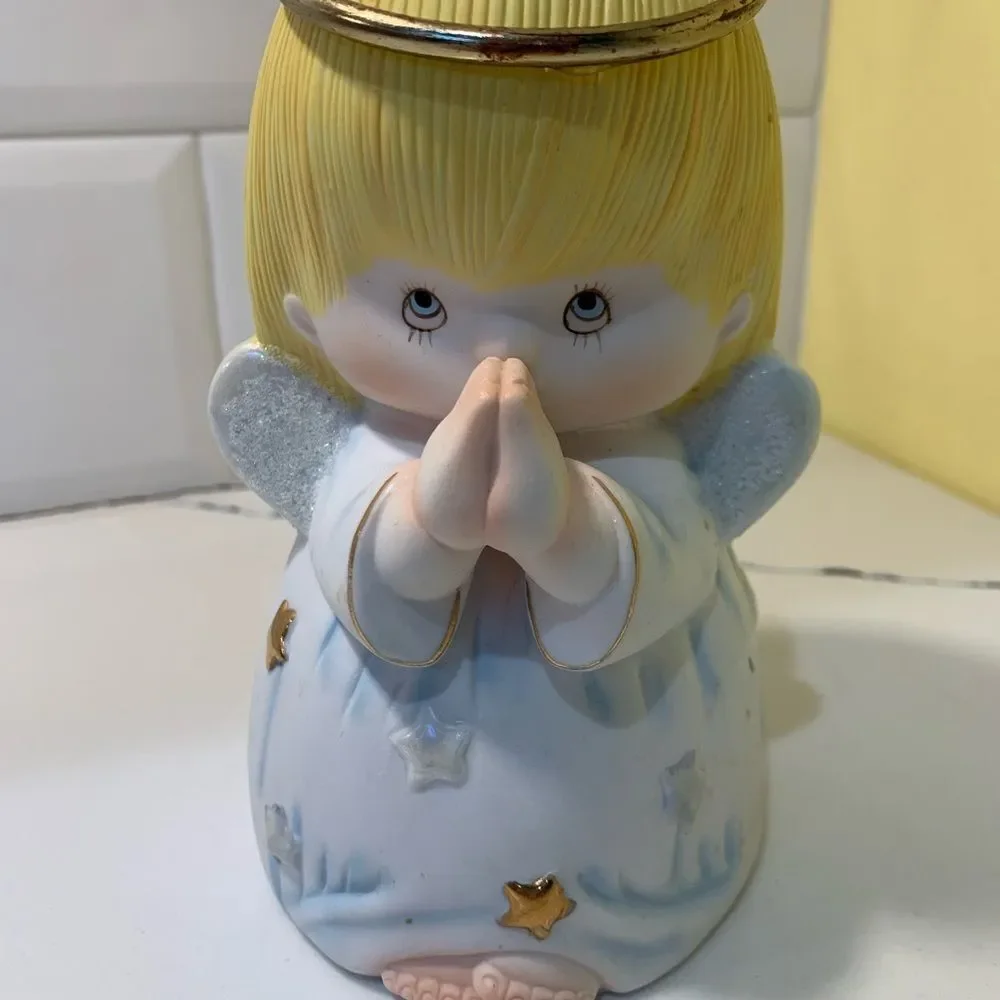 Ceramic Praying Angel Bank Vintage